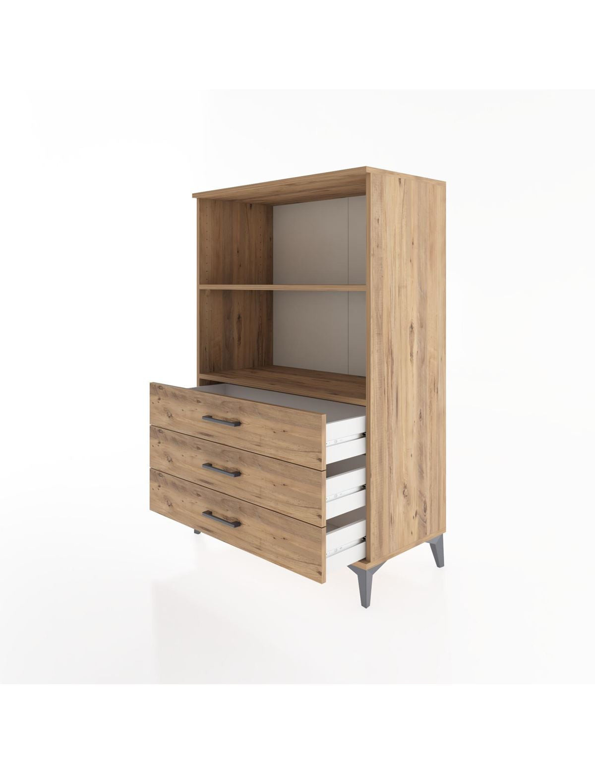 Hyperion Dolap 2 Raflı 3 Çekmeceli 88x44x134 - S51M071V9B