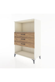 Hyperion Dolap Tek Raflı 3 Çekmeceli 88x44x134 - S51M072V3B