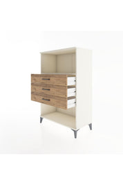 Hyperion Dolap Tek Raflı 3 Çekmeceli 88x44x134 - S51M072V3B