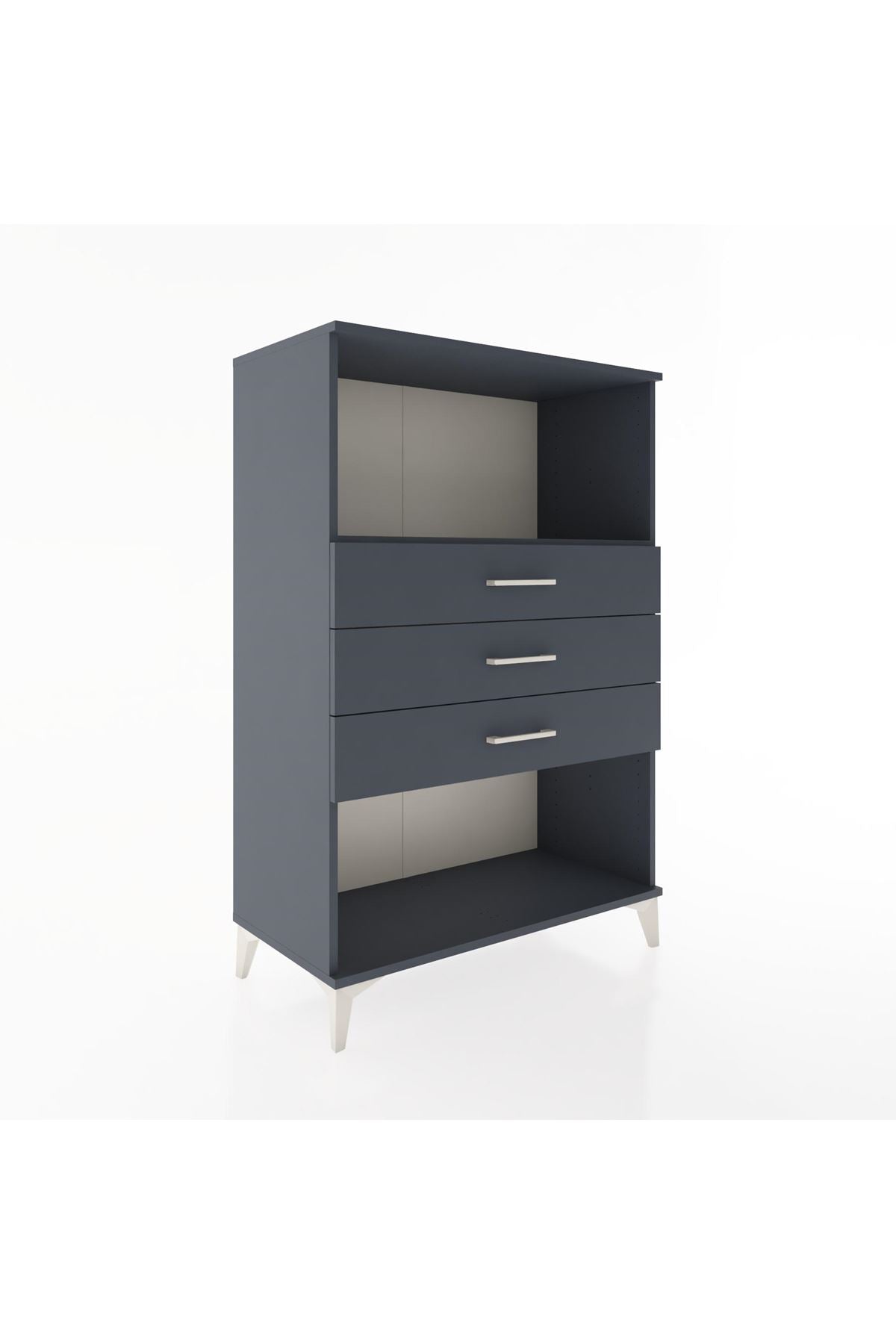 Hyperion Dolap Tek Raflı 3 Çekmeceli 88x44x134 - S51M072V5B