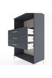 Hyperion Dolap Tek Raflı 3 Çekmeceli 88x44x134 - S51M072V5B