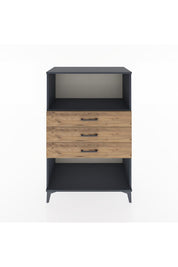 Hyperion Dolap Tek Raflı 3 Çekmeceli 88x44x134 - S51M072V6B