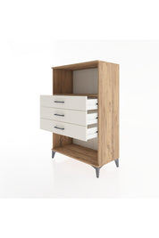 Hyperion Dolap Tek Raflı 3 Çekmeceli 88x44x134 Çam-Aytaşı