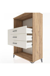 Hyperion Dolap Tek Raflı 3 Çekmeceli 88x44x134 Çam-Aytaşı