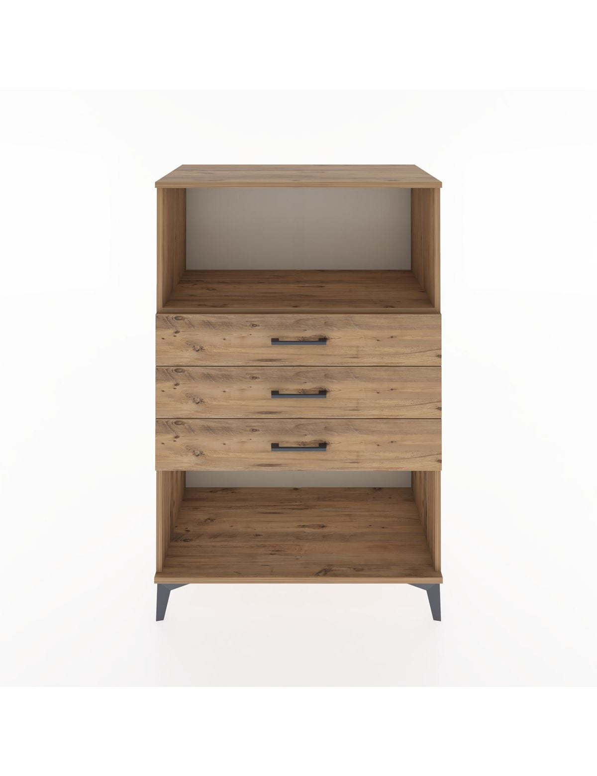 Hyperion Dolap Tek Raflı 3 Çekmeceli 88x44x134 - S51M072V9B