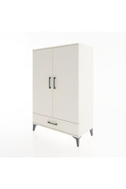 Hyperion Dolap 3 Raflı Tek Çekmeceli 2 Kapaklı 88x44x134 Aytaşı-Aytaşı