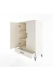 Hyperion Dolap 3 Raflı Tek Çekmeceli 2 Kapaklı 88x44x134 Aytaşı-Aytaşı