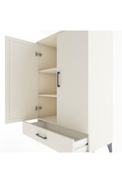 Hyperion Dolap 3 Raflı Tek Çekmeceli 2 Kapaklı 88x44x134 Aytaşı-Aytaşı