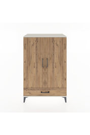 Hyperion Dolap 3 Raflı Tek Çekmeceli 2 Kapaklı 88x44x134 Aytaşı-Çam