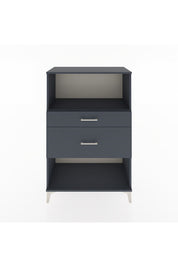 Hyperion Dolap Tek Raflı 2 Çekmeceli 88x44x134 Antrasit-Antrasit