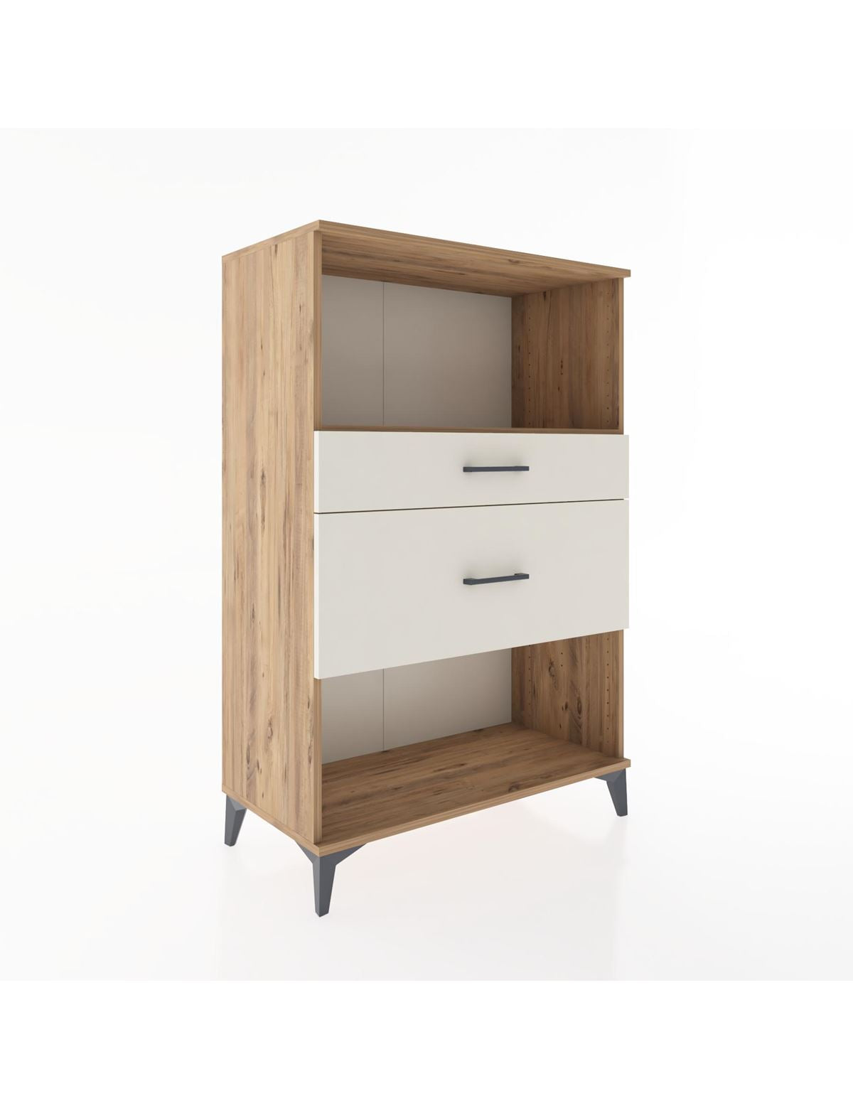 Hyperion Dolap Tek Raflı 2 Çekmeceli 88x44x134 - S51M036V7B