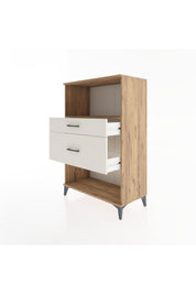 Hyperion Dolap Tek Raflı 2 Çekmeceli 88x44x134 - S51M036V7B