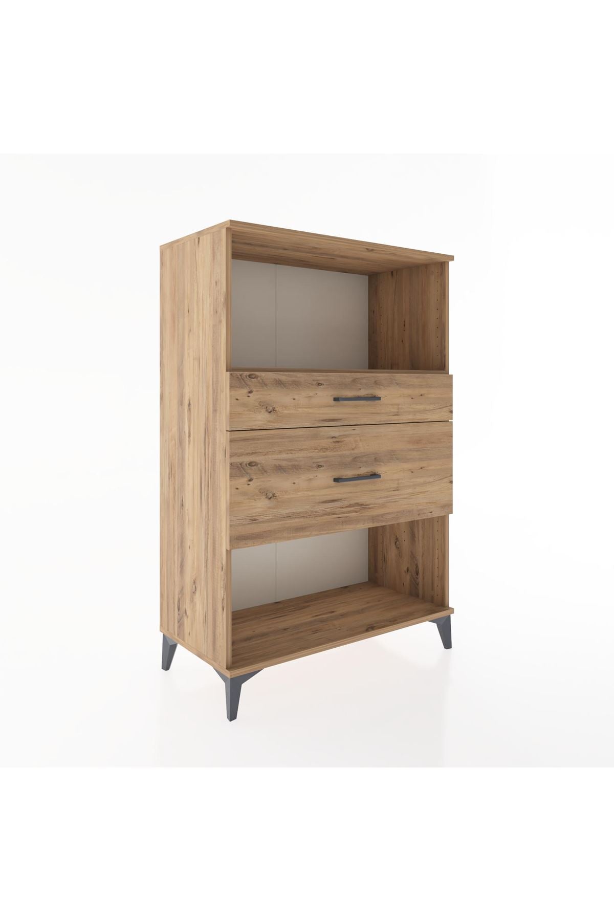 Hyperion Dolap Tek Raflı 2 Çekmeceli 88x44x134 - S51M036V9B
