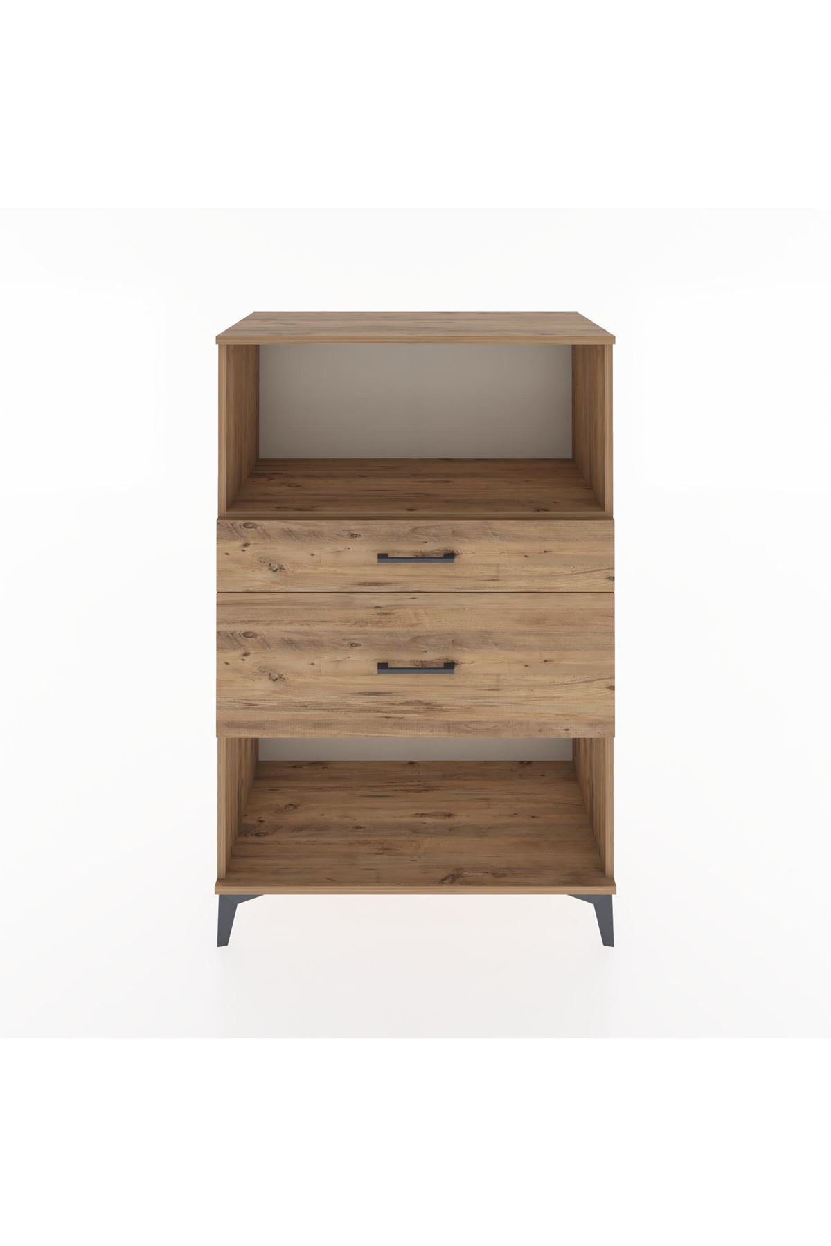 Hyperion Dolap Tek Raflı 2 Çekmeceli 88x44x134 - S51M036V9B