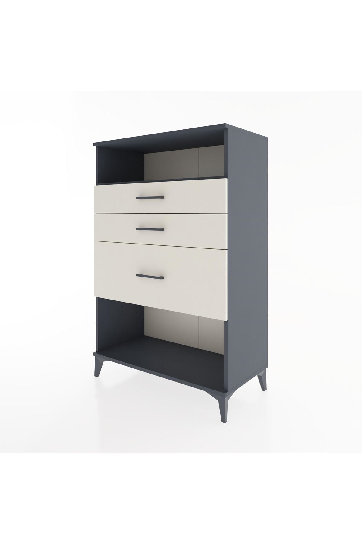 Hyperion Dolap Tek Raflı 3 Çekmeceli 88x44x134 - S51M037V4B