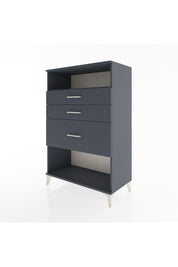 Hyperion Dolap Tek Raflı 3 Çekmeceli 88x44x134 Antrasit-Antrasit