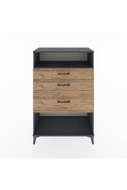 Hyperion Dolap Tek Raflı 3 Çekmeceli 88x44x134 - S51M037V6B