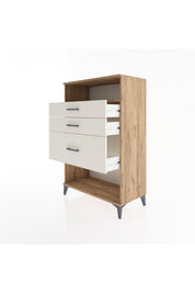 Hyperion Dolap Tek Raflı 3 Çekmeceli 88x44x134 - S51M037V7B