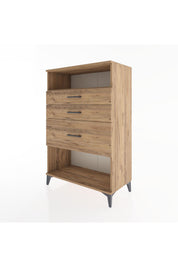 Hyperion Dolap Tek Raflı 3 Çekmeceli 88x44x134 - S51M037V9B