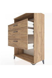 Hyperion Dolap Tek Raflı 3 Çekmeceli 88x44x134 - S51M037V9B