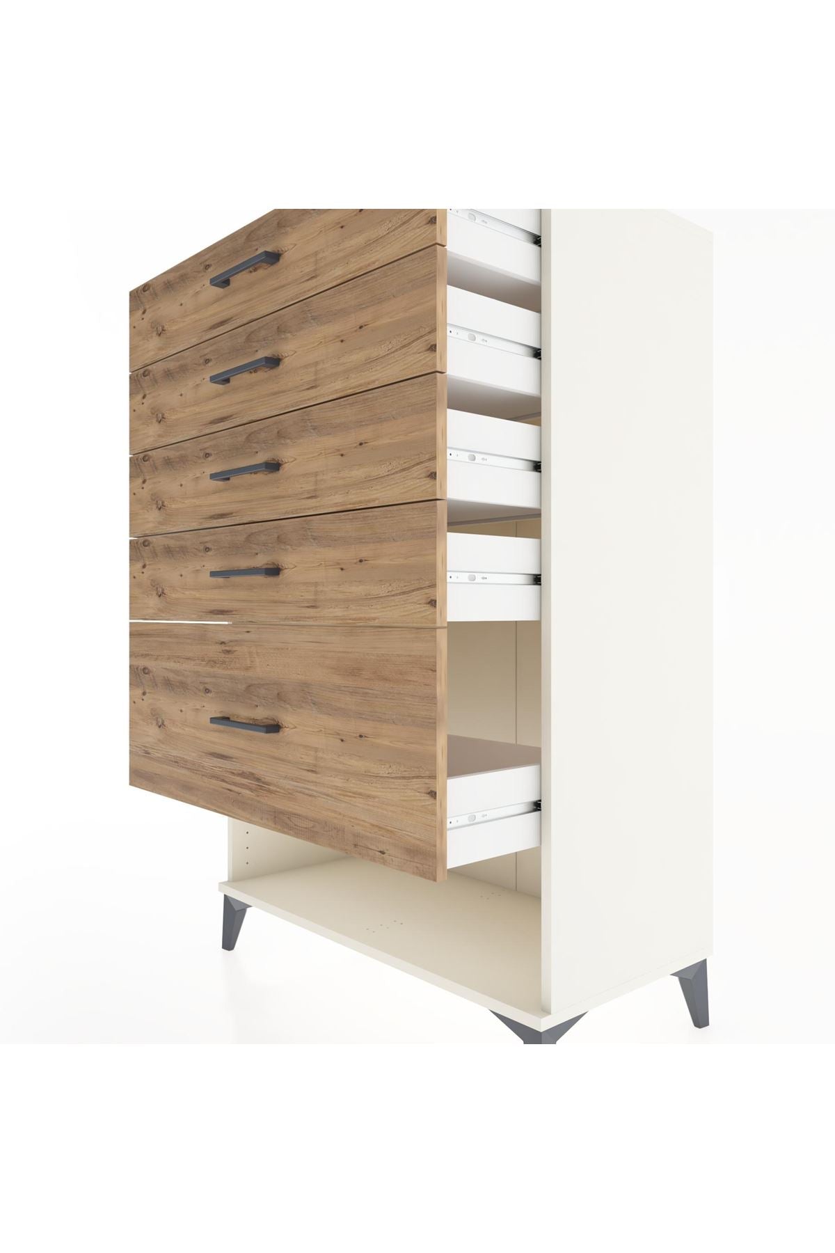 Hyperion Dolap 5 Çekmeceli 88x44x134 Aytaşı-Çam