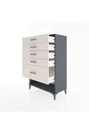Hyperion Dolap 5 Çekmeceli 88x44x134 Antrasit-Aytaşı