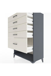 Hyperion Dolap 5 Çekmeceli 88x44x134 Antrasit-Aytaşı