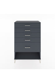 Hyperion Dolap 5 Çekmeceli 88x44x134 Antrasit-Antrasit