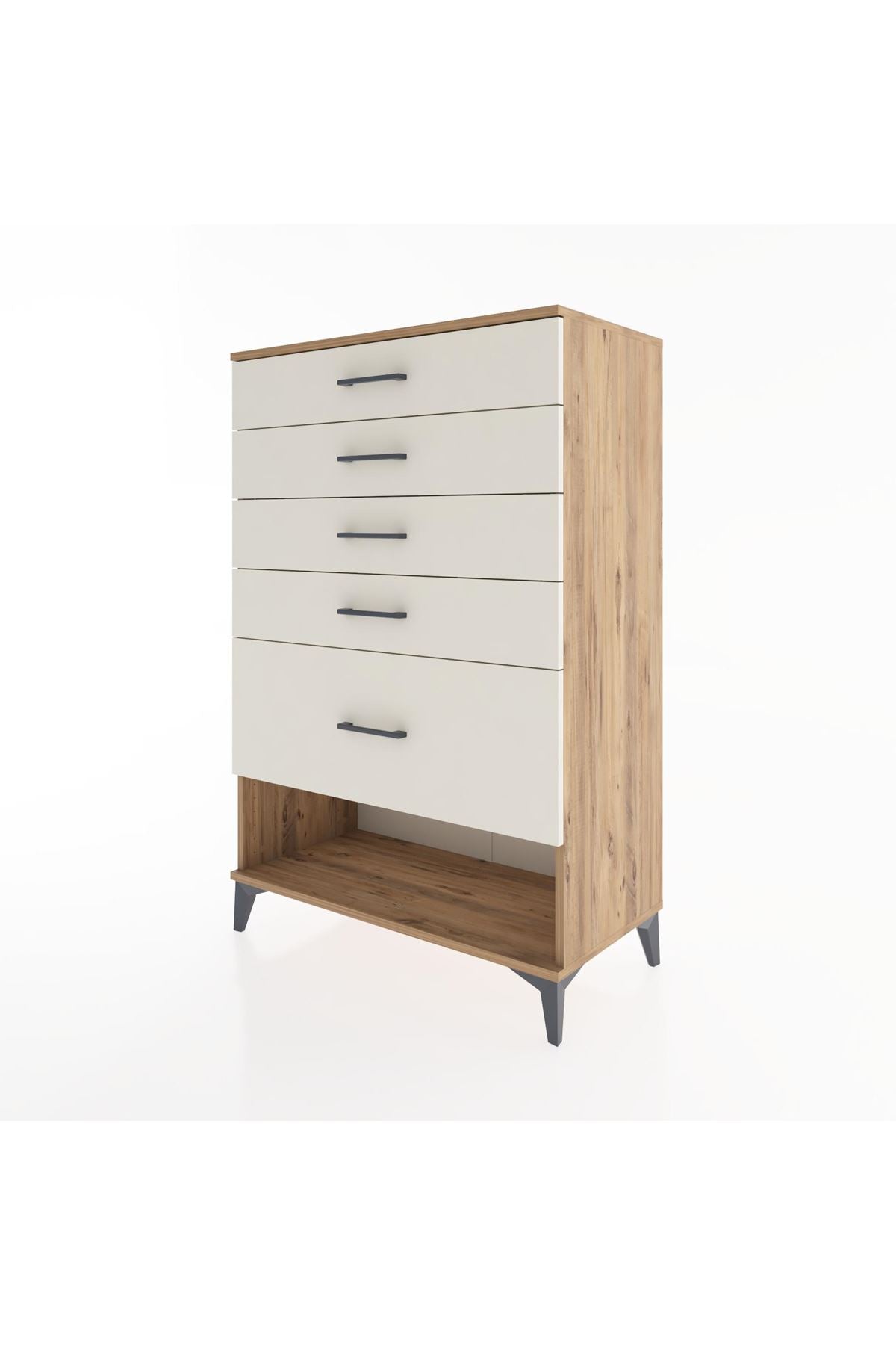 Hyperion Dolap 5 Çekmeceli 88x44x134 Çam-Aytaşı