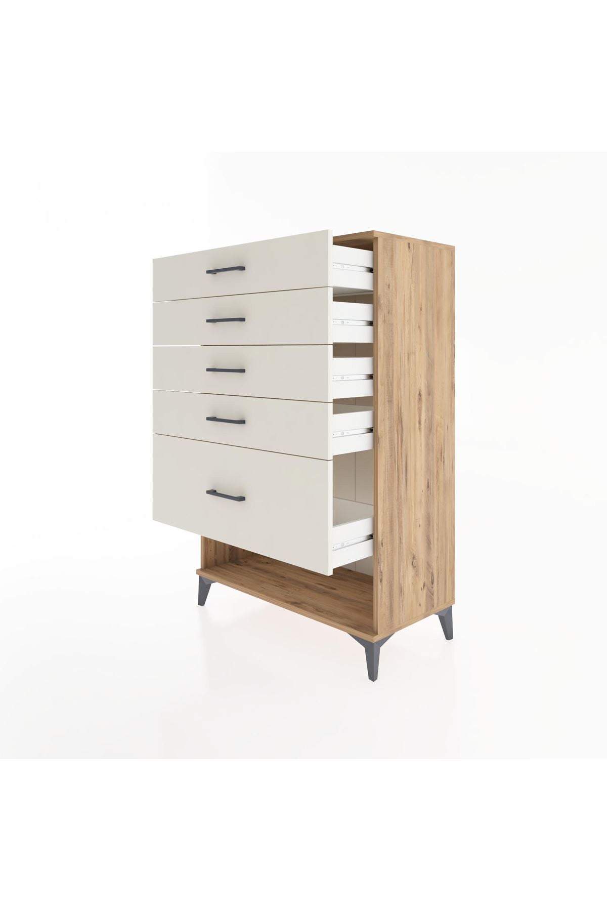 Hyperion Dolap 5 Çekmeceli 88x44x134 Çam-Aytaşı