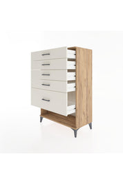 Hyperion Dolap 5 Çekmeceli 88x44x134 Çam-Aytaşı