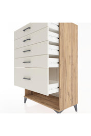 Hyperion Dolap 5 Çekmeceli 88x44x134 Çam-Aytaşı