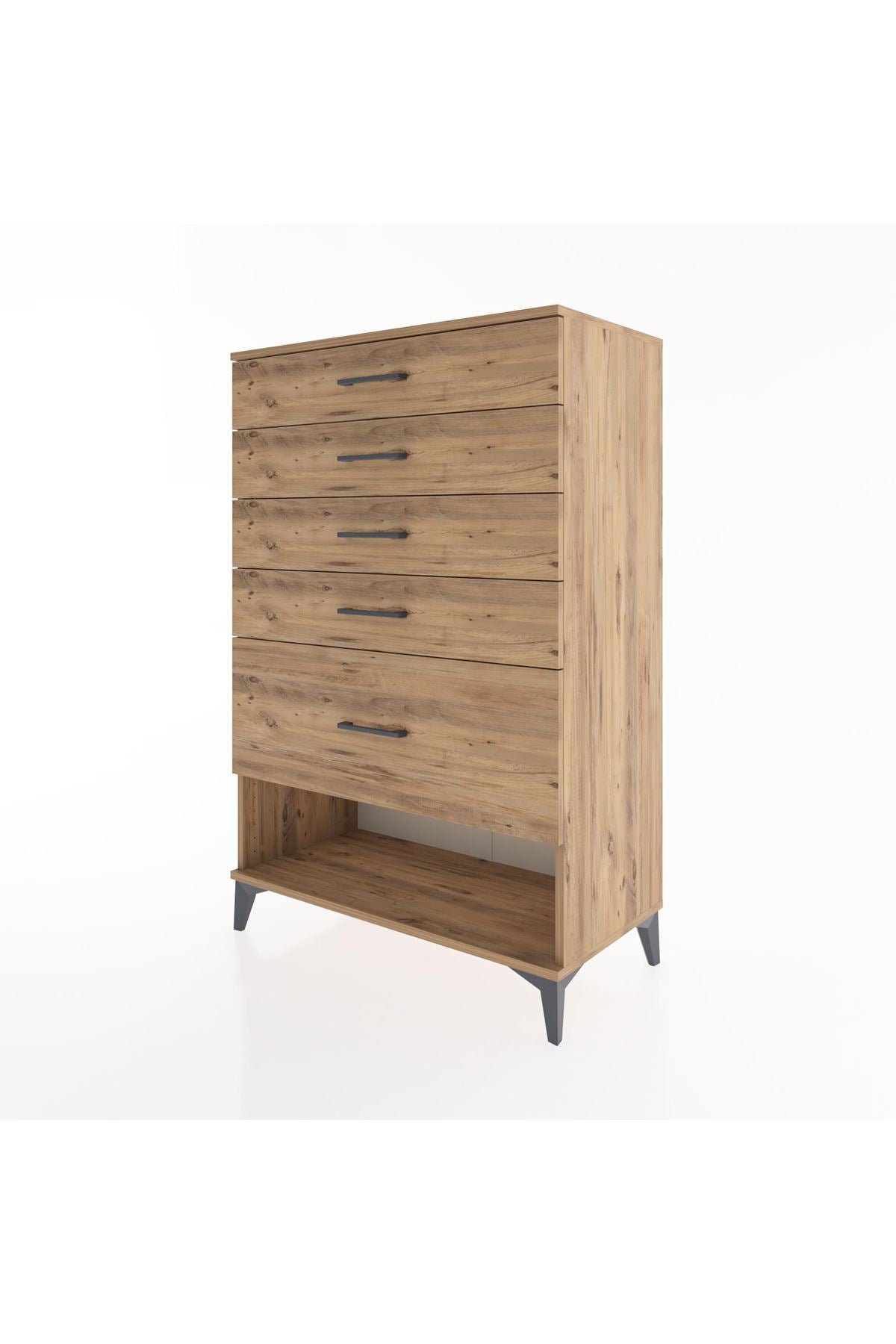Hyperion Dolap 5 Çekmeceli 88x44x134 Çam-Çam