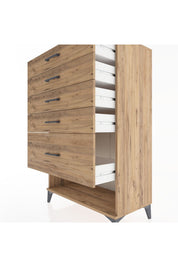 Hyperion Dolap 5 Çekmeceli 88x44x134 Çam-Çam
