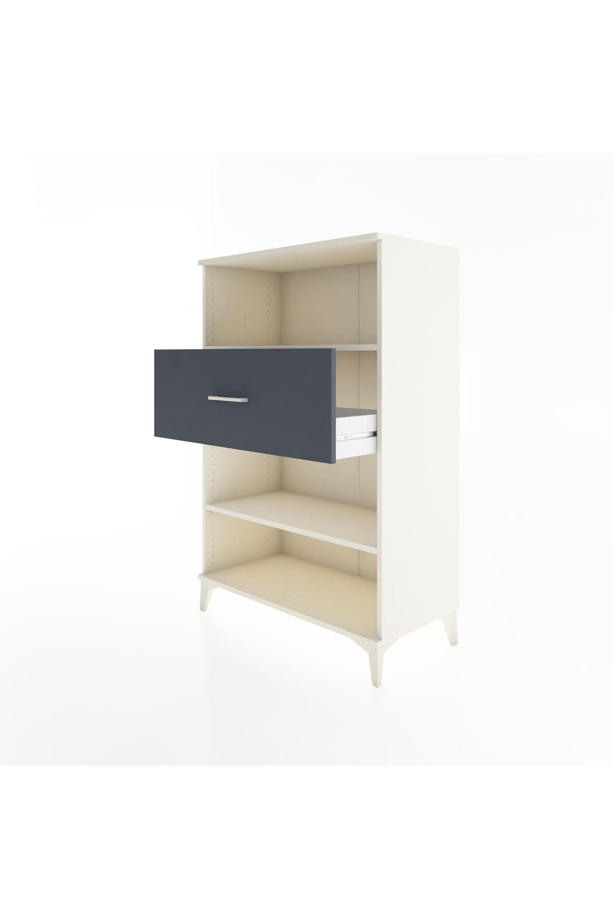 Hyperion Dolap 2 Raflı Tek Çekmeceli 88x44x134 Aytaşı-Antrasit