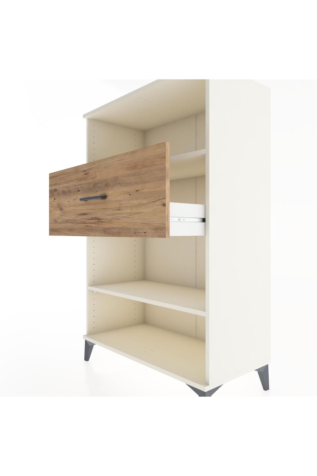 Hyperion Dolap 2 Raflı Tek Çekmeceli 88x44x134 Aytaşı-Çam