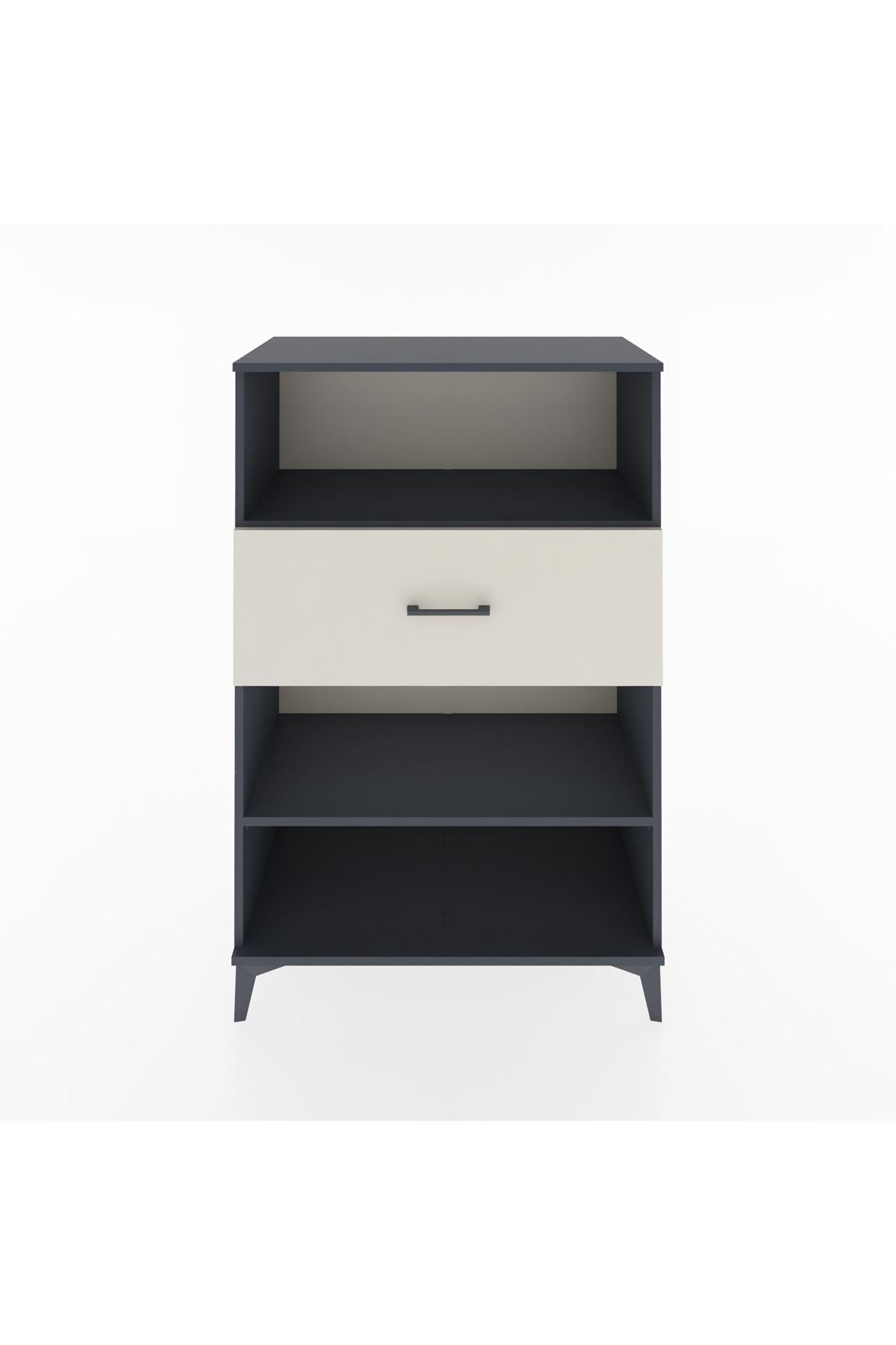 Hyperion Dolap 2 Raflı Tek Çekmeceli 88x44x134 Antrasit-Aytaşı