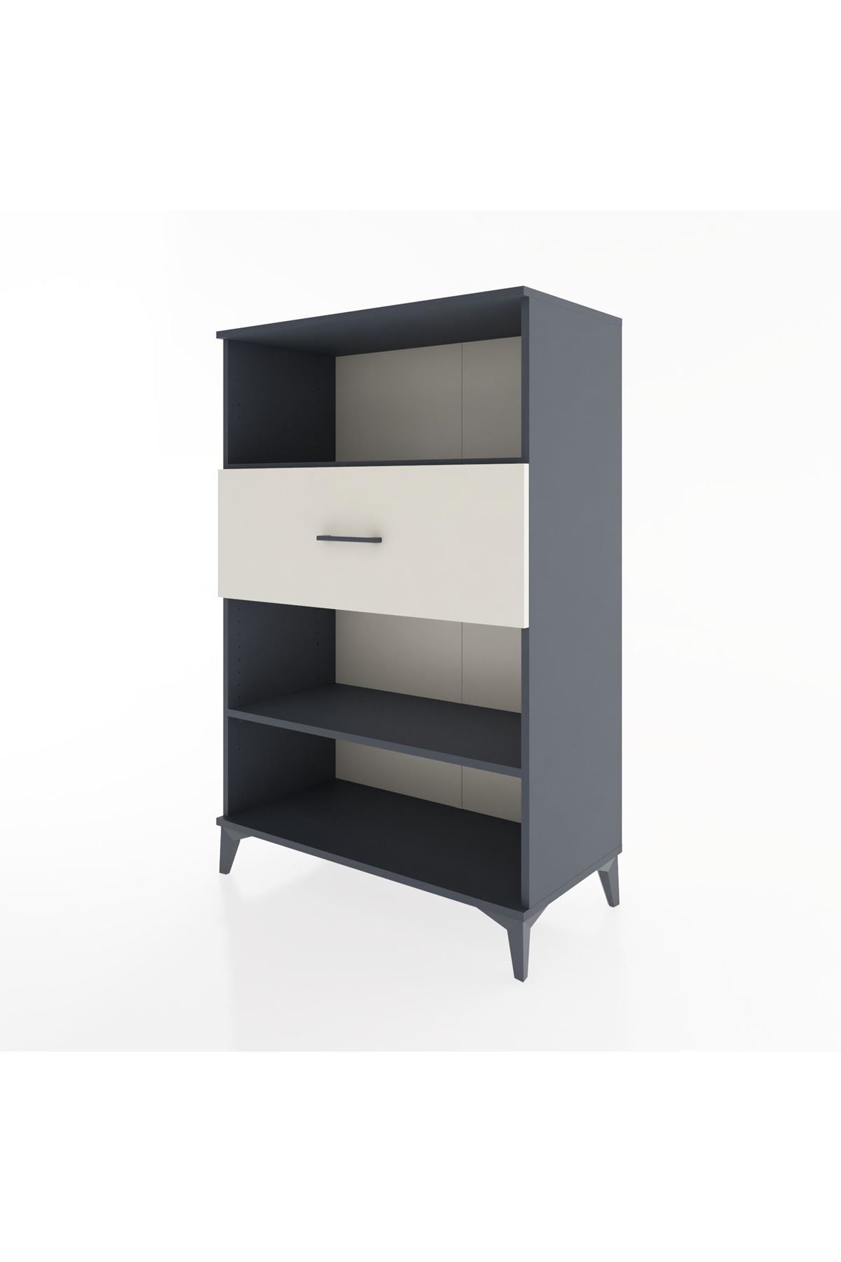 Hyperion Dolap 2 Raflı Tek Çekmeceli 88x44x134 Antrasit-Aytaşı