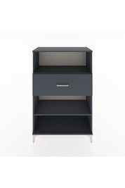 Hyperion Dolap 2 Raflı Tek Çekmeceli 88x44x134 Antrasit-Antrasit