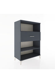 Hyperion Dolap 2 Raflı Tek Çekmeceli 88x44x134 Antrasit-Antrasit