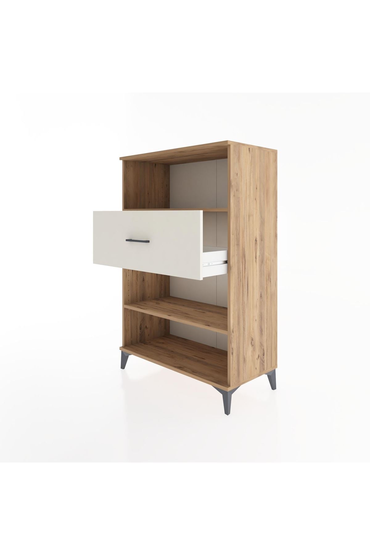 Hyperion Dolap 2 Raflı Tek Çekmeceli 88x44x134 Çam-Aytaşı