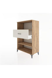 Hyperion Dolap 2 Raflı Tek Çekmeceli 88x44x134 Çam-Aytaşı