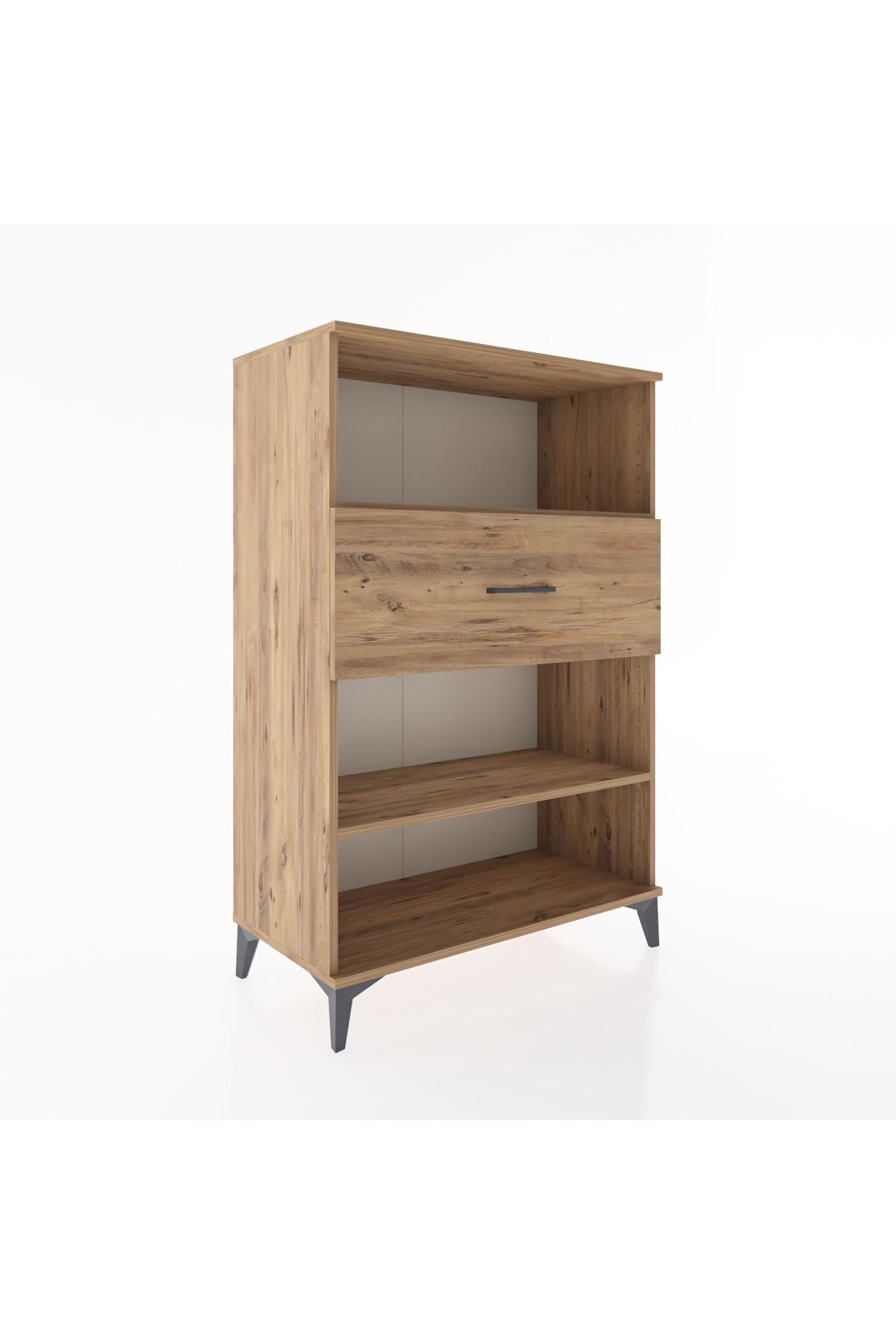 Hyperion Dolap 2 Raflı Tek Çekmeceli 88x44x134 Çam-Çam