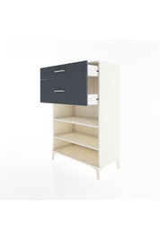 Hyperion Dolap 2 Raflı 2 Çekmeceli 88x44x134 Aytaşı-Antrasit