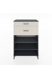 Hyperion Dolap 2 Raflı 2 Çekmeceli 88x44x134 Antrasit-Aytaşı