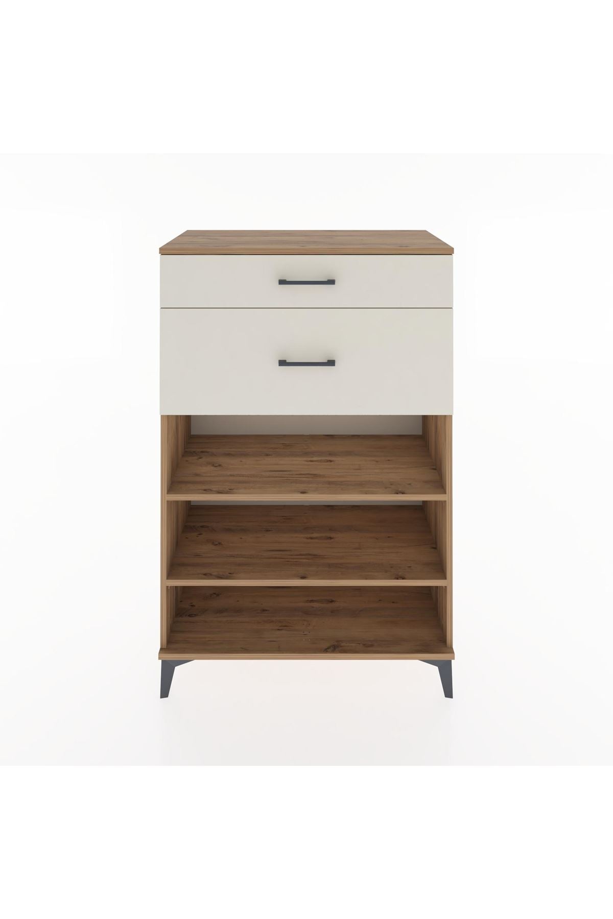 Hyperion Dolap 2 Raflı 2 Çekmeceli 88x44x134 Çam-Aytaşı