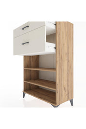 Hyperion Dolap 2 Raflı 2 Çekmeceli 88x44x134 Çam-Aytaşı
