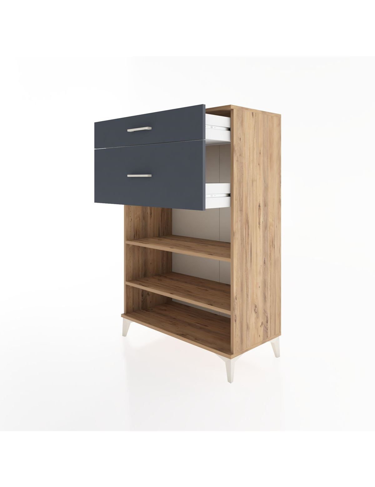 Hyperion Dolap 2 Raflı 2 Çekmeceli 88x44x134 - S51M040V8B
