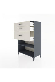 Hyperion Dolap Tek Raflı 3 Çekmeceli 88x44x134 - S51M041V4B
