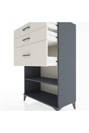 Hyperion Dolap Tek Raflı 3 Çekmeceli 88x44x134 - S51M041V4B